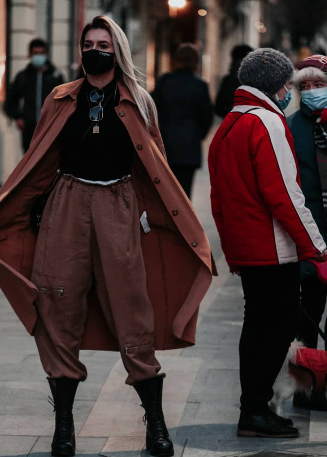 iLo in a street style outfit on the city street